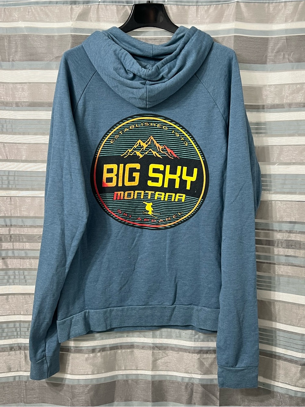 Blue 84 Big Sky Montana Blue Graphic Hoodie Sweatshirt